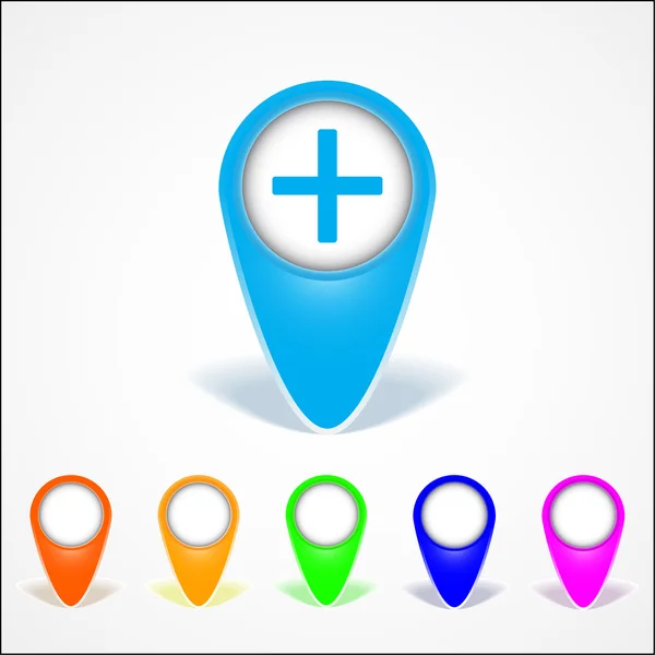 Zestaw ikon GPS — Zdjęcie stockowe