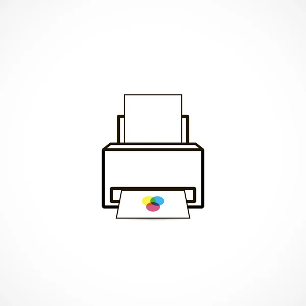 Printer-peripheral computing, icon — Stock Photo, Image