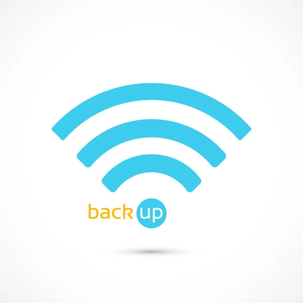 Backup icon isolated — Stock Photo, Image