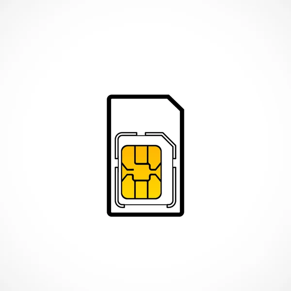 Sim card icon — Stock Photo, Image