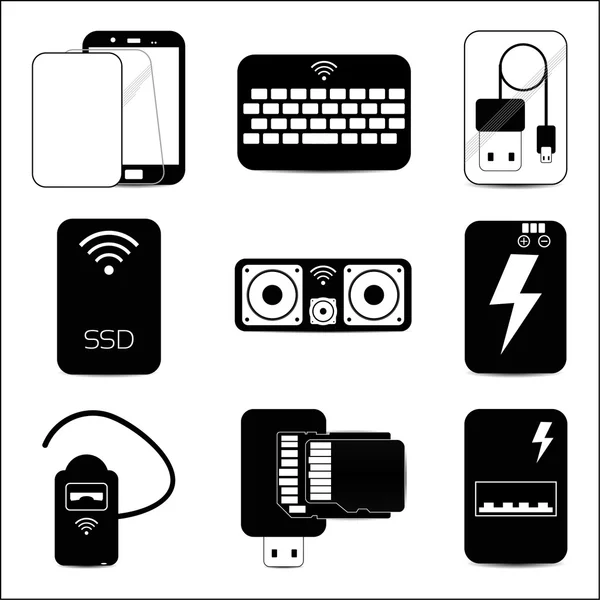 Ícones de telefone Pda conjunto 2 — Fotografia de Stock