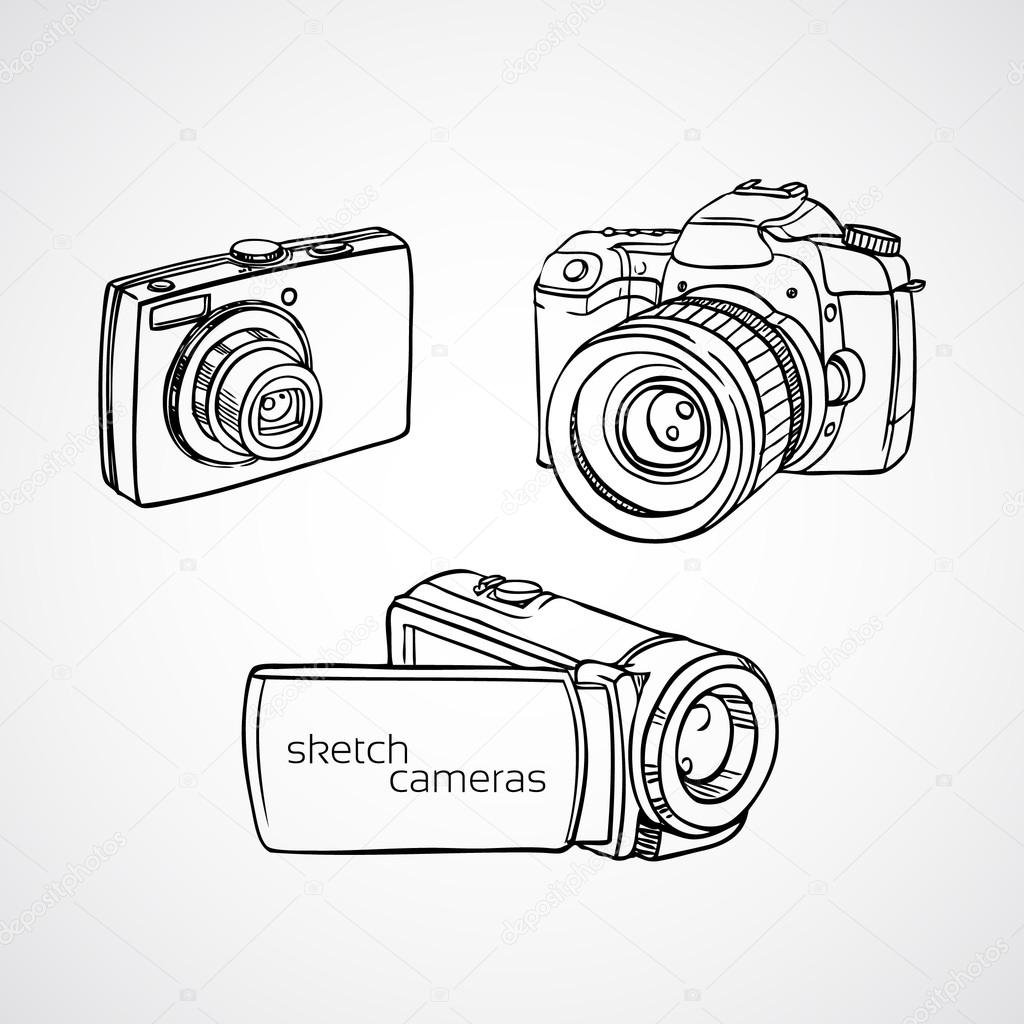 Hand drawn cameras