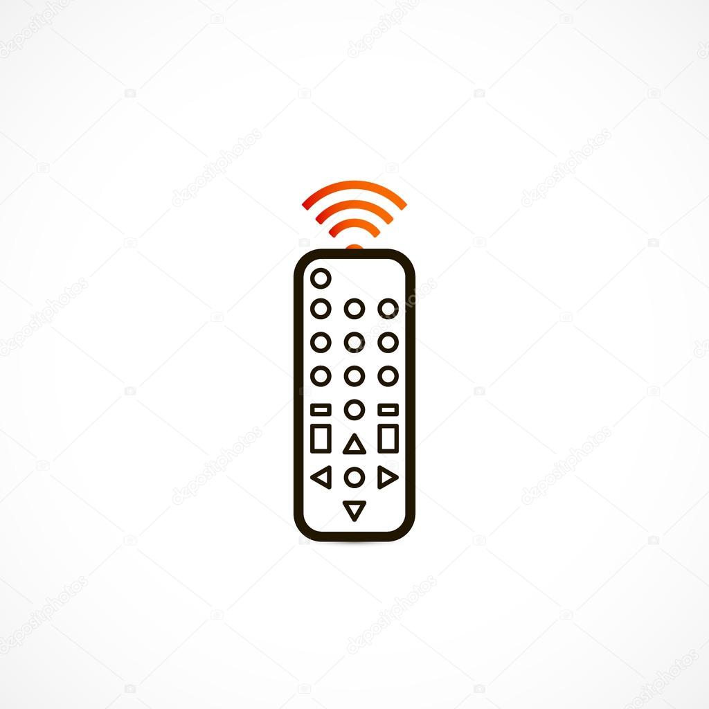 Remote control icon isolated — Stock Photo © LordMaster 38036155