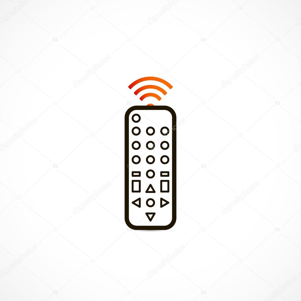 Remote control icon isolated