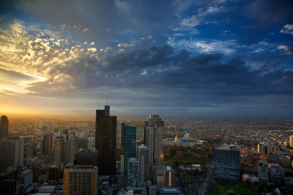 Ciudad de Melbourne skyline —  Fotos de Stock