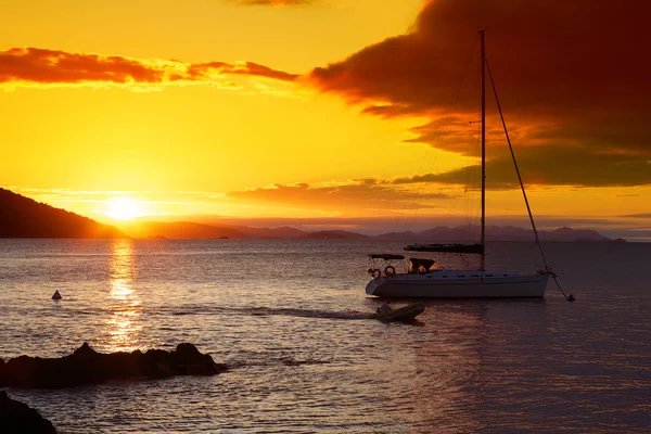 Whitsundays günbatımı — Stok fotoğraf