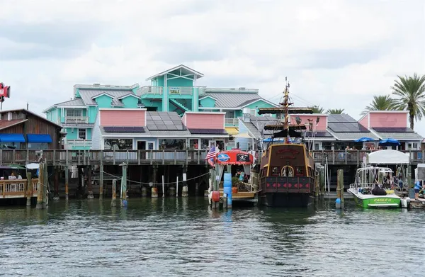 Madeira Beach Florida Estados Unidos Noviembre 2021 Los Restaurantes Barcos — Foto de Stock