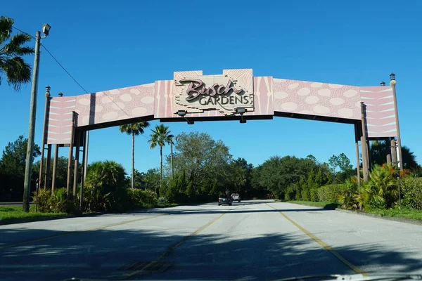 Tampa Florida Estados Unidos Noviembre 2021 Arco Junto Entrada Busch — Foto de Stock