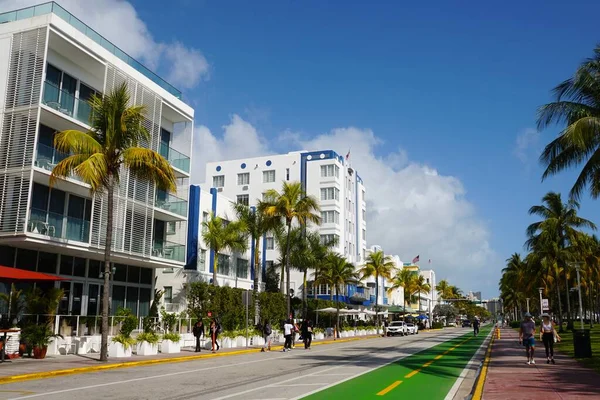 South Beach Miami Florida Φεβρουαρίου 2022 Παραθαλάσσιο Ξενοδοχείο Και Θέρετρα — Φωτογραφία Αρχείου