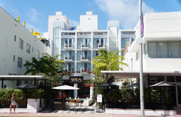 Miami Beach Florida Usa Februari 2022 Sola Restaurang Och Lounge — Stockfoto