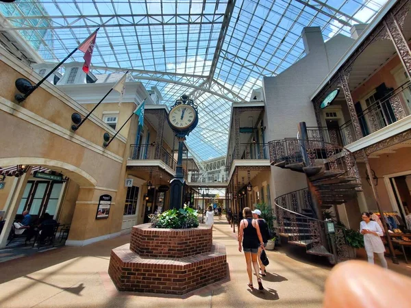 Nashville Tennessee June 2022 Shopping Area Gaylord Opryland Resort Convention — Stockfoto
