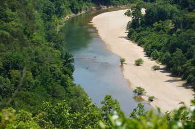 The distance and scenic view of Buffalo River near Yellville, Arkansas, U.S.A