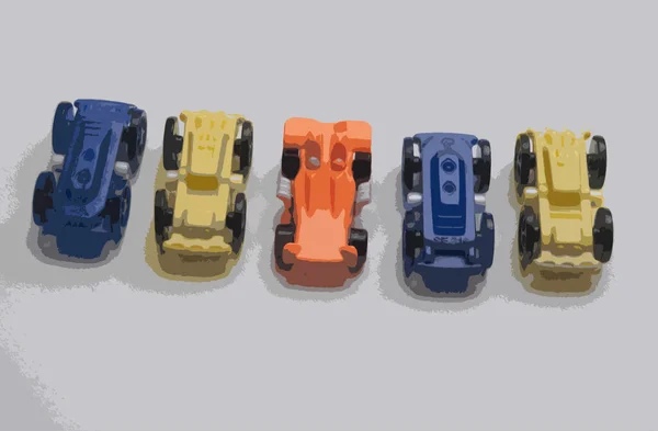 Toy Cars Children Colorful — Stock fotografie
