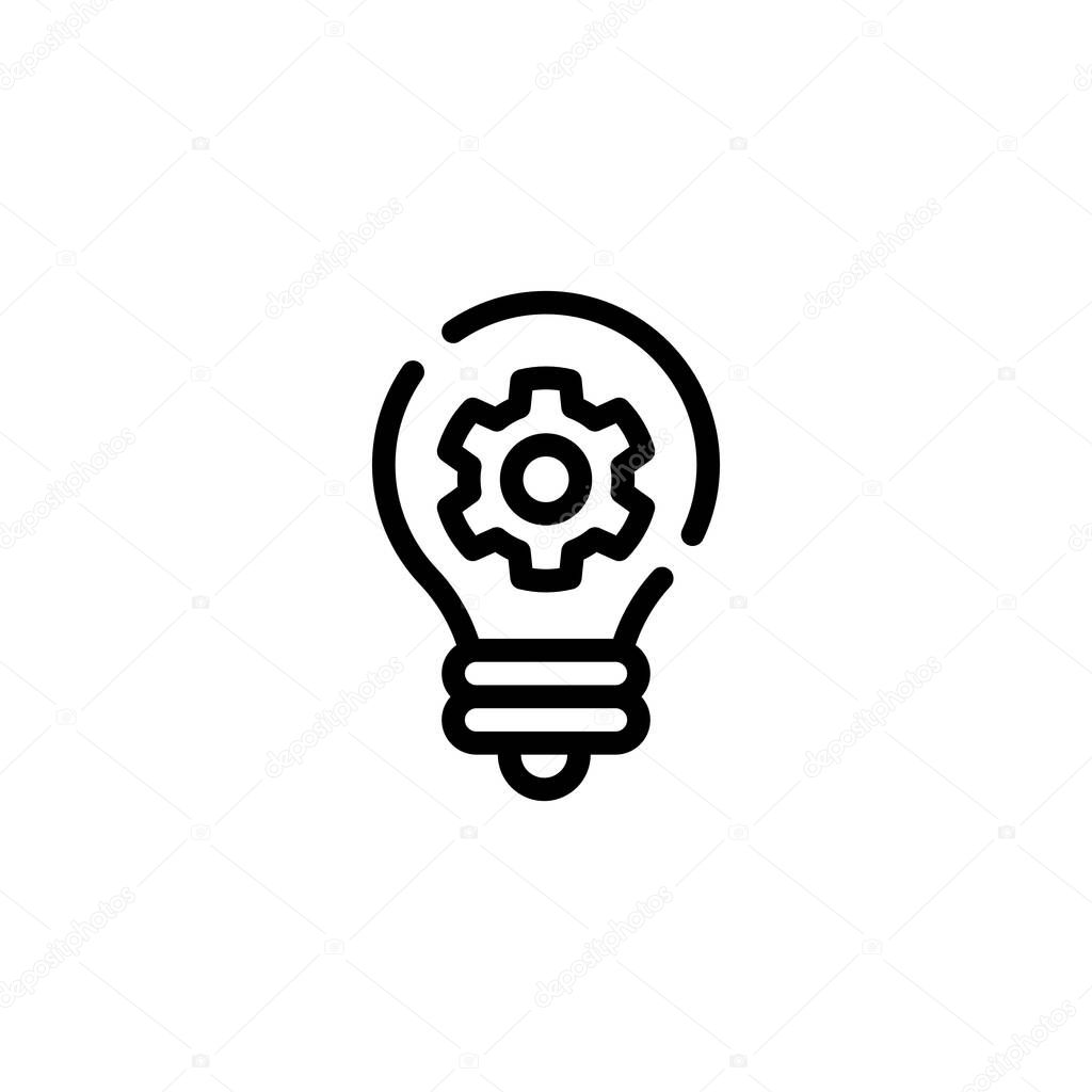 Automatic Solution Discovery Outline Icon, Logo, and illustration