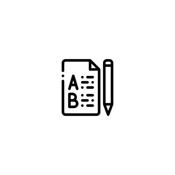 Σημειώσεις Απομνημόνευσης Μελέτη Περίγραμμα Εικονίδιο Λογότυπο Και Εικονογράφηση — Διανυσματικό Αρχείο