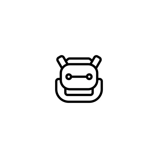 Robotic Outline Icon Logo Illustration — 스톡 벡터