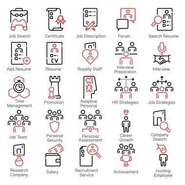 İnsan Kaynakları Kariyeri Büyüme Ana Hattı Simge, Logo ve İllüstrasyon