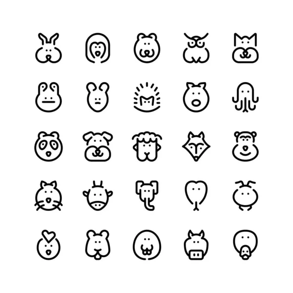 Bir grup hayvan vahşi memelileri besliyor Taslak Simge, Logo ve illüstrasyon