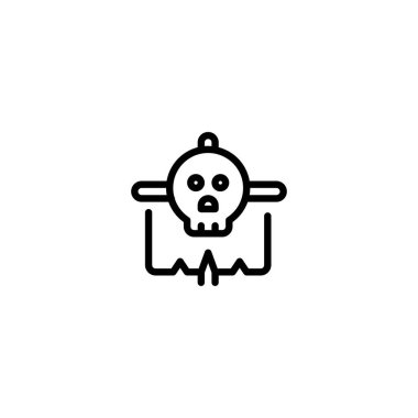 Bayrak, kemikler, Korsan, Kafatası Denizcilik Taslak Simgesi, Logo ve illüstrasyon