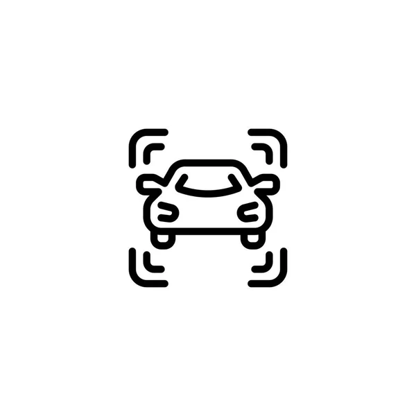 Car Automobile Vehicle Outline Icon Logo Illustration — Wektor stockowy