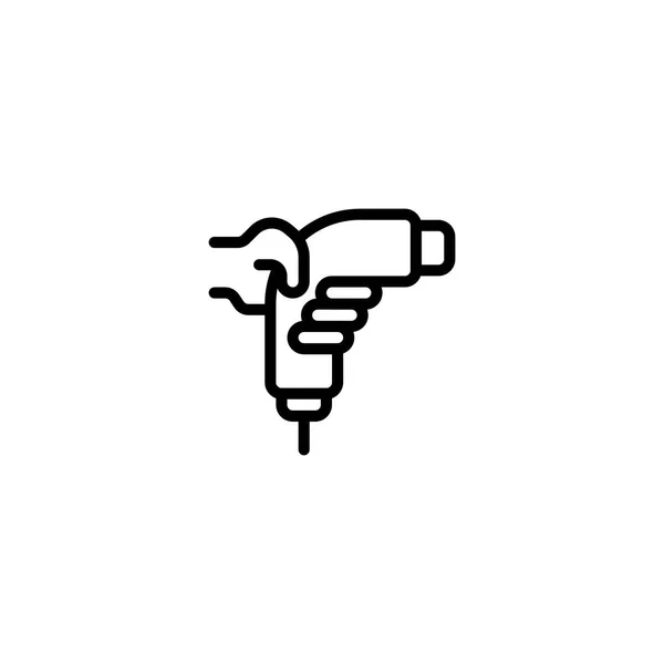 Plug Socket Charging Electric Car Outline Icon Logo Illustration — ストックベクタ