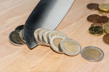 Euro coins kesme bıçağı