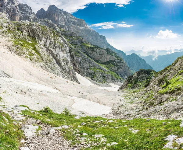Panorama of a mountain valley — Stock Photo, Image