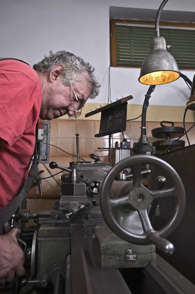 Work in machine workshop — Stock Photo, Image