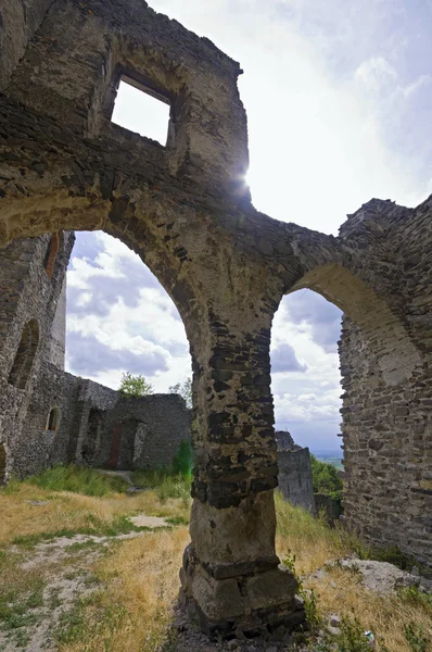 Silueta zříceniny — Stock fotografie