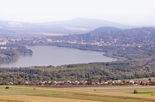 Dunaj w esztergom, Węgry — Zdjęcie stockowe