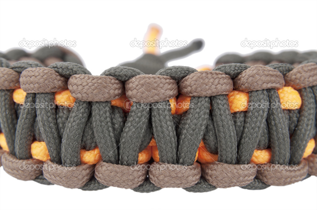 Paracord bracelet macro