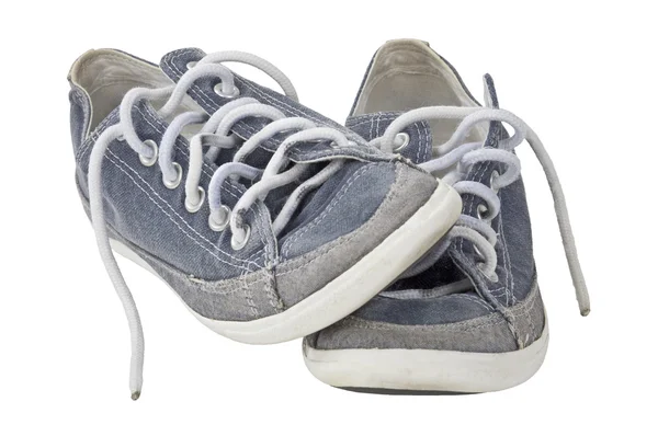 Pair of sport shoe slant with clipping path — Stock Photo, Image
