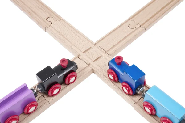 Wooden railways concepts — Stock Photo, Image