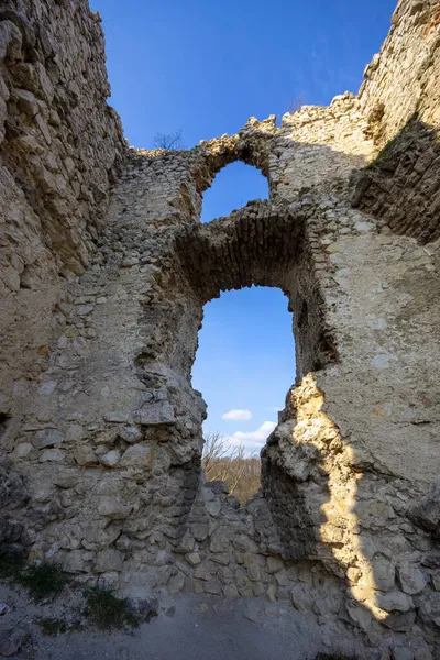 Detalles Del Castillo Vitany Ruinas Las Montañas Vertes Hungría — Foto de Stock