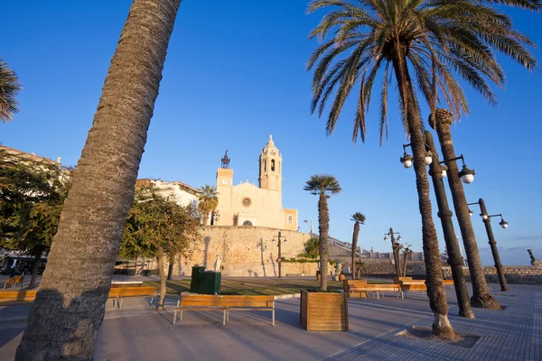 Iglesia de Sant Bertomeu y Santa Tecla en Sitges — Foto de Stock
