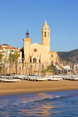 sitges şehrinde sant bertomeu ve santa tecla Kilisesi