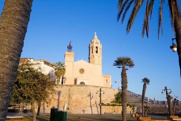 Iglesia de Sant Bertomeu y Santa Tecla en Sitges — Foto de Stock