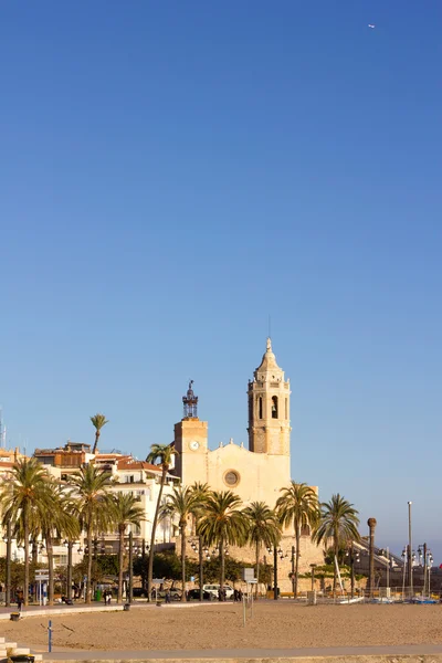 Kostel sant bertomeu a santa tecla v sitges — Stock fotografie