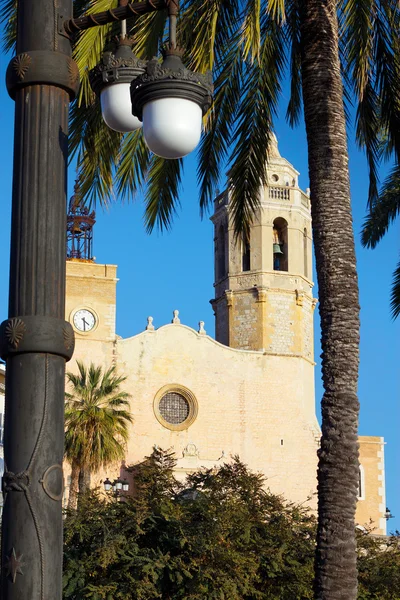 Kostel sant bertomeu a santa tecla v sitges — Stock fotografie