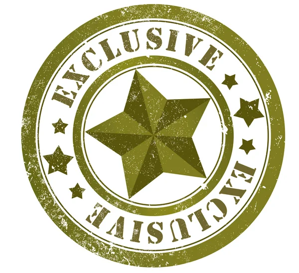 Exclusieve stempel — Stockfoto