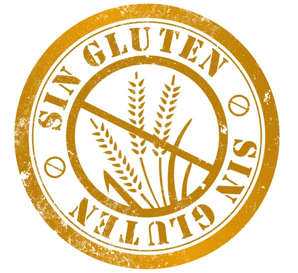 Gluten fri stämpel — Stockfoto