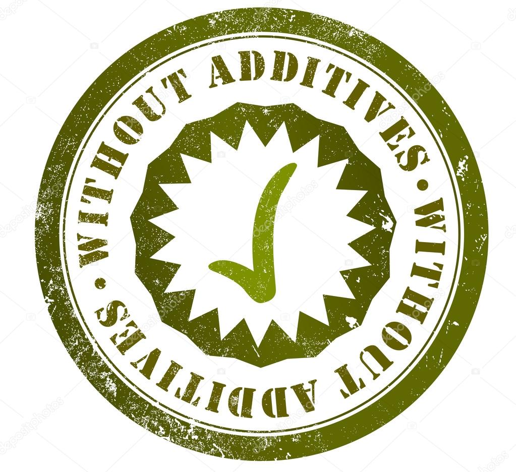 without additives stamp