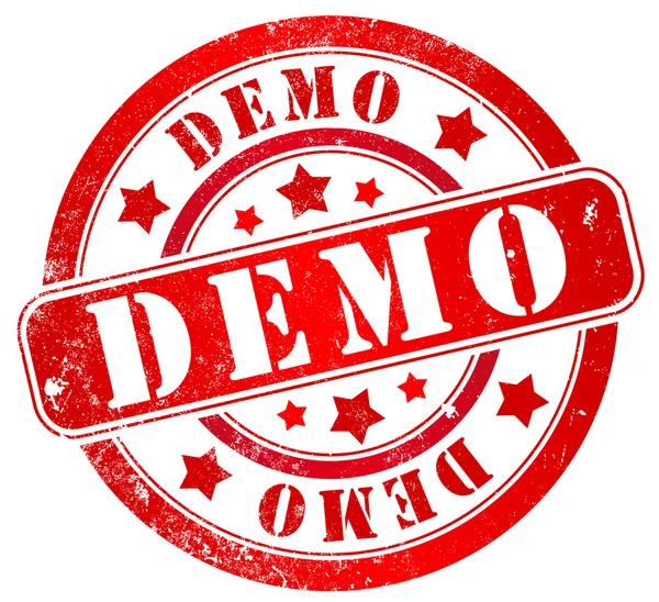 Timbro demo — Foto Stock