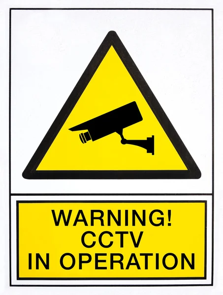 CCTV i drift signal — Stockfoto