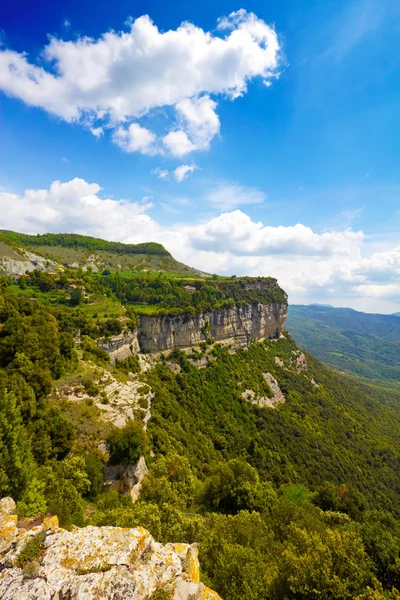 Kalkrik cliffs i tavertet Stockbild