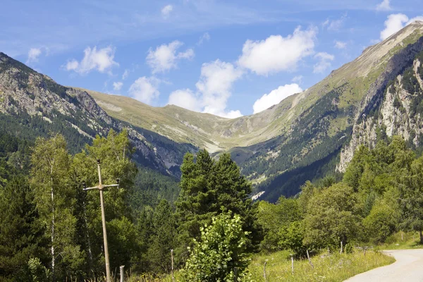 Mountains Vallter 2000 ski resort — Stock Photo, Image