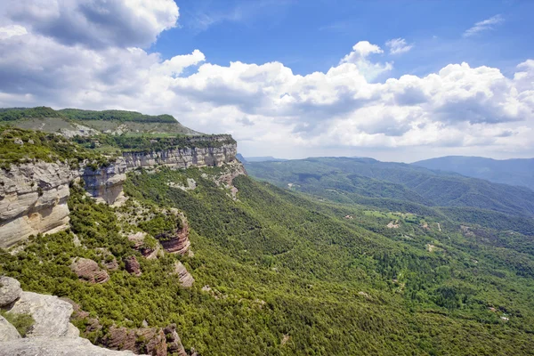 Kalkrik cliffs i tavertet Royaltyfria Stockfoton