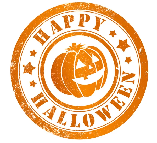 Happy halloween stamp — Stock Photo, Image