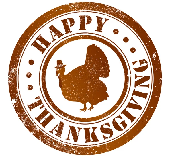 Happy thanksgiving stämpel Stockbild