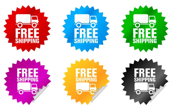 Free shipping sticker — Stock Photo, Image